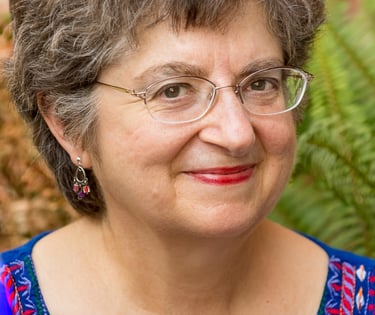 A picture of the lady author and publisher