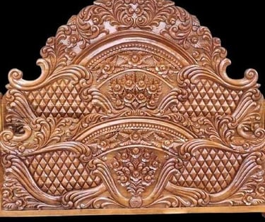 Solid Teak Bed with Soft Cushion for Living Room or Patio