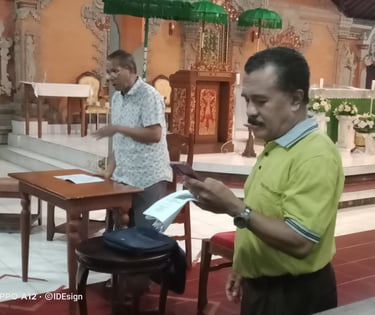 Pak Blasius dan Rm. Martin SVD