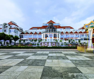 Rainy view of Sopot in Poland