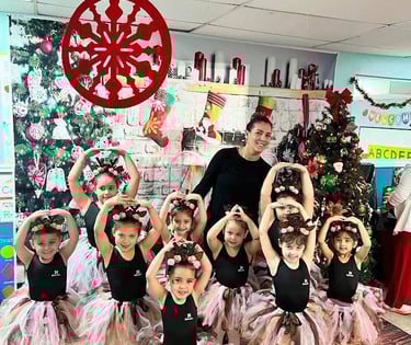 a group of young girls in ballet wear FANTASTIC LAND LEARNING CENTER