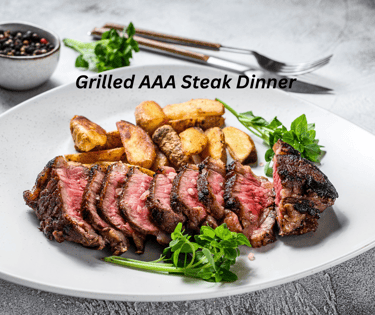 Grilled AAA Steak Dinner