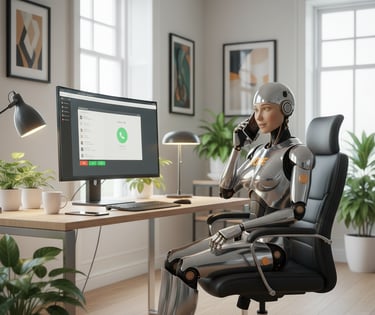 ROSE digitale Assistenz - telefoniert mit Kunden