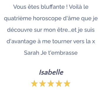 témoignage Sarah Divine Horoscope Ame