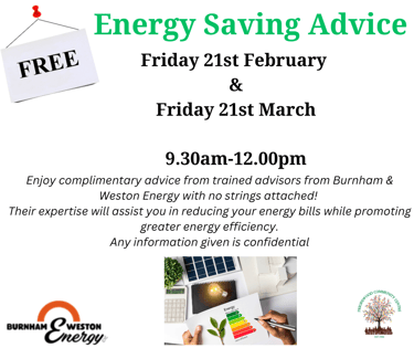 a flyer for a energy saving event