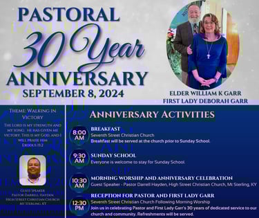 Pastor's Anniversary