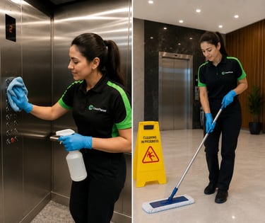Body corporate lift cleaning Wellington — Clean Planet Wellington common area cleaning