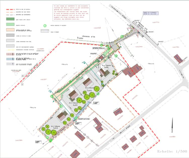 projet d'urbanisation - plan masse