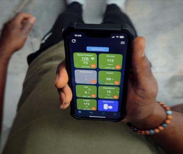 Veteran viewing vitals in Vet mHealth app