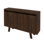 a sideboarder with a wooden cabinet and a wooden cabinet