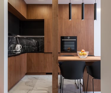 Open concept home remodel in Palatine IL with updated kitchen and  living room