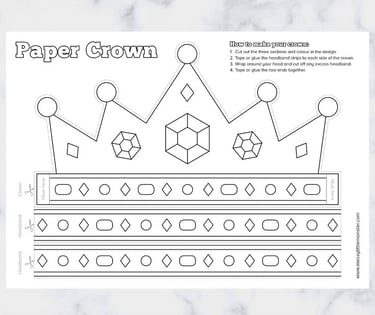 printable template for crown