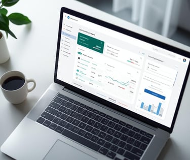 Marketplace platform dashboard with active suppliers
