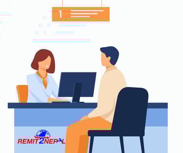 a man and woman sitting at a desk with a computer