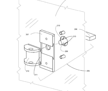 CAD Sketchup drawing converted to patent drawing
