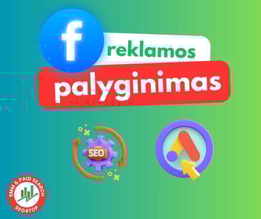 Facebook reklamos palyginimas su Google Ads ir SEO