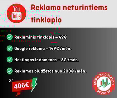 Reklamos kaina neturintiems tinklapio