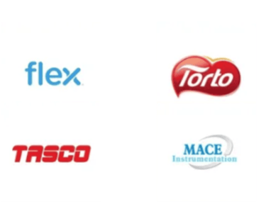 a group of penang company logos that are on a white background