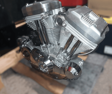 a Harley Davidson Sportster engine