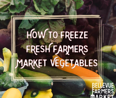 Vegetables such as squash and zuccini ready to freeze
