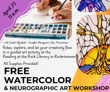 Free Watercolor Workshop on April 25th! Click for more info