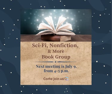 Sci-Fi, Nonfiction & More meets July 9th