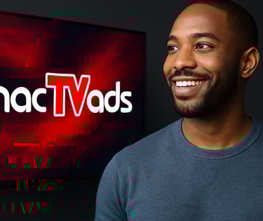 Blacked out image providing a border for another picture