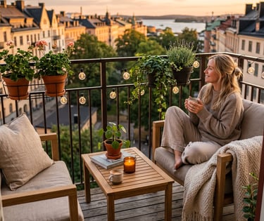 Minimal balcony furniture for small outdoor spaces