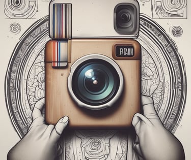 Generic photo of a camera that resembles a certain social brand logo...