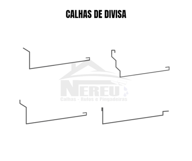 modelos de calha de divisa