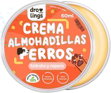Droolings Crema Almohadillas Perros y Gatos Bálsamo Protector 100% Natural para Patas y Nariz