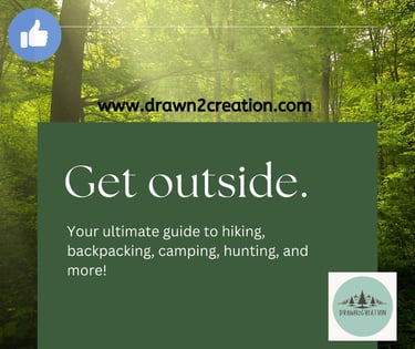 invitation to connect on Facebook, text saying to get outside