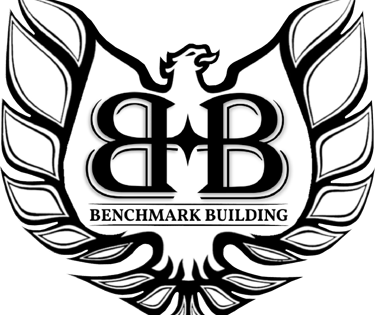a logo for benchmark building