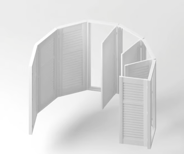 Bay Window Shutter Installation Near Hampton
