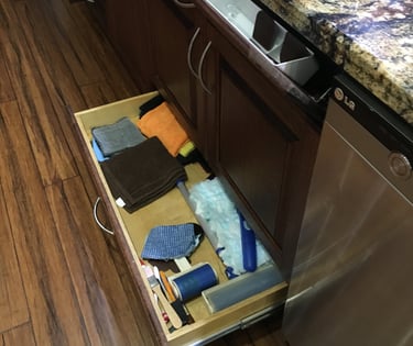 Under sink drawers