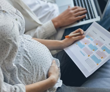 Mae Gestante com planilha