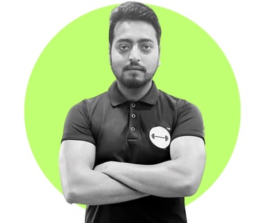 a man with a beard and a button up