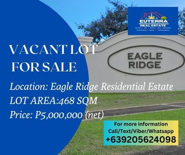 Vacant lot for sale in Eagle Ridge