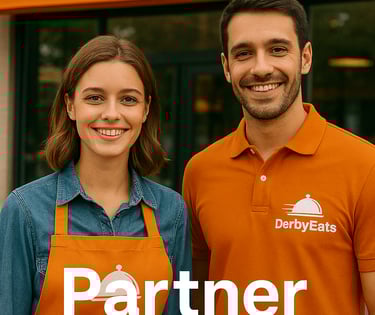 DerbyEats manager and restaurant manager for a partnership