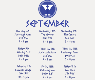 September Pop-Up locations for Yamas