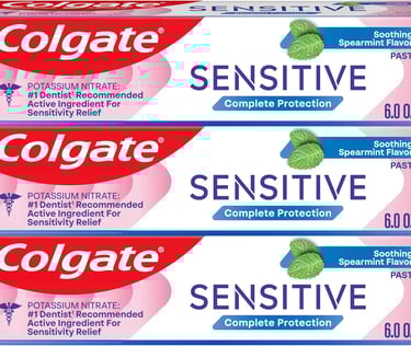 Colgate sensitive toothpaste for pain relief and enamel protection