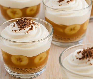a table with desserts and desserts on it