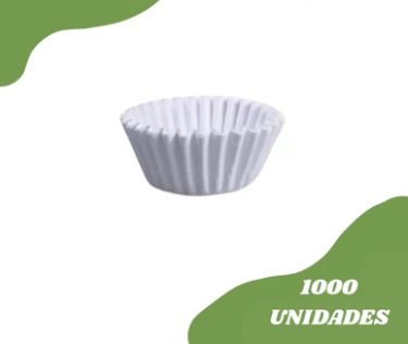 forminhas de papel brancas