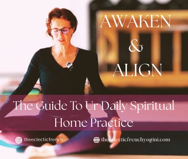 Woman sitting relaxed in a peaceful amosphere wih warm lighing in yoga studio