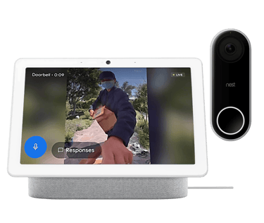 ดูภาพจากกริ่งวิดีโอผ่านจอ Google Nest Hub