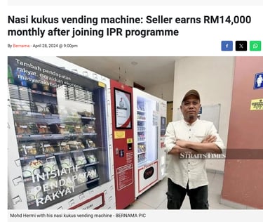 kejayaan IPR vending machine