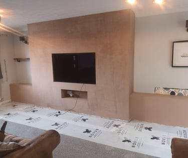 Local plastering service near Worcester, perfectly smooth walls by D and N Plastering.