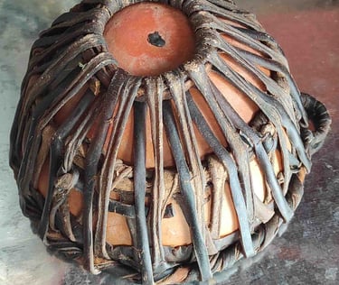 Traditional Indian Dafli Tambourine – Handcrafted  Drum with Metal Jingles Used in Folk and Devotional Music