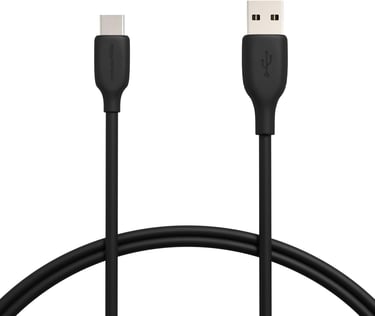 a black and white cable with a usb cable
