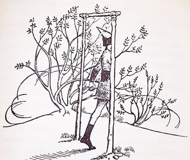 Illustration by Pauline Baynes for 'Prince Caspian'